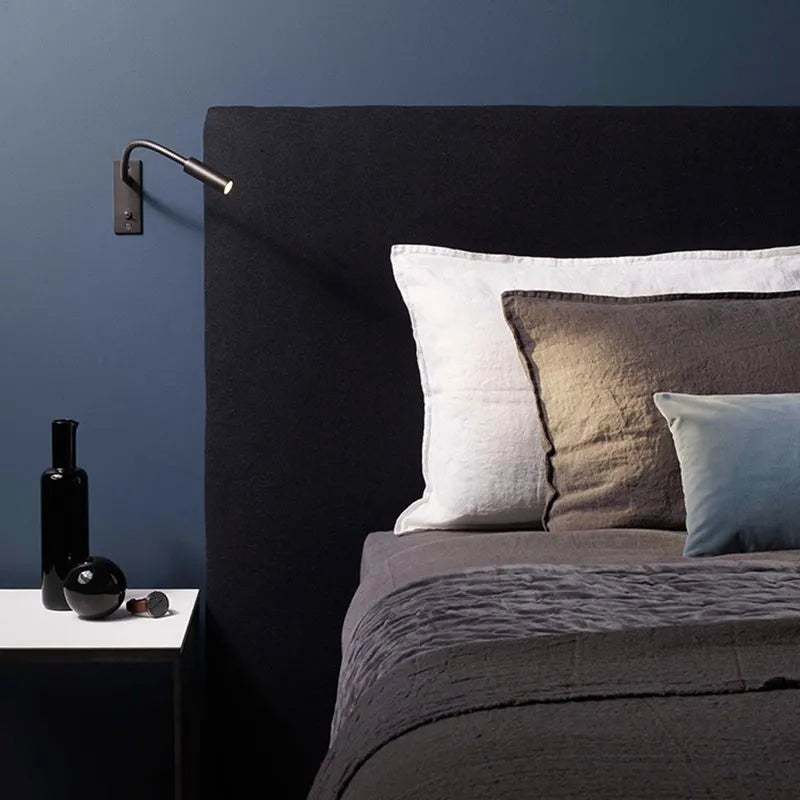 Adjustable LED Wall Reading Light With Flexible Bedside Spotlight Lamp