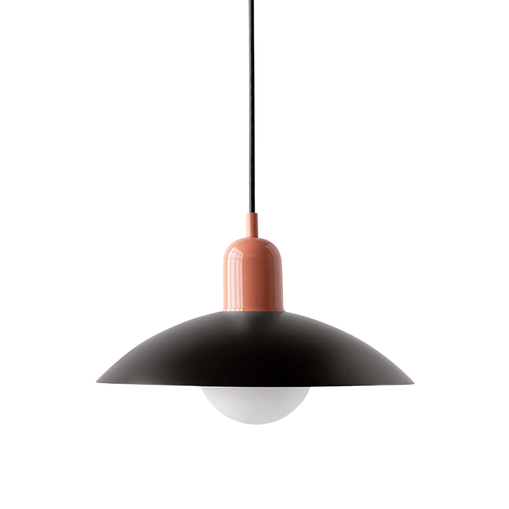 Curved Metal Shade Pendant Ceiling Light for Even Room Lighting