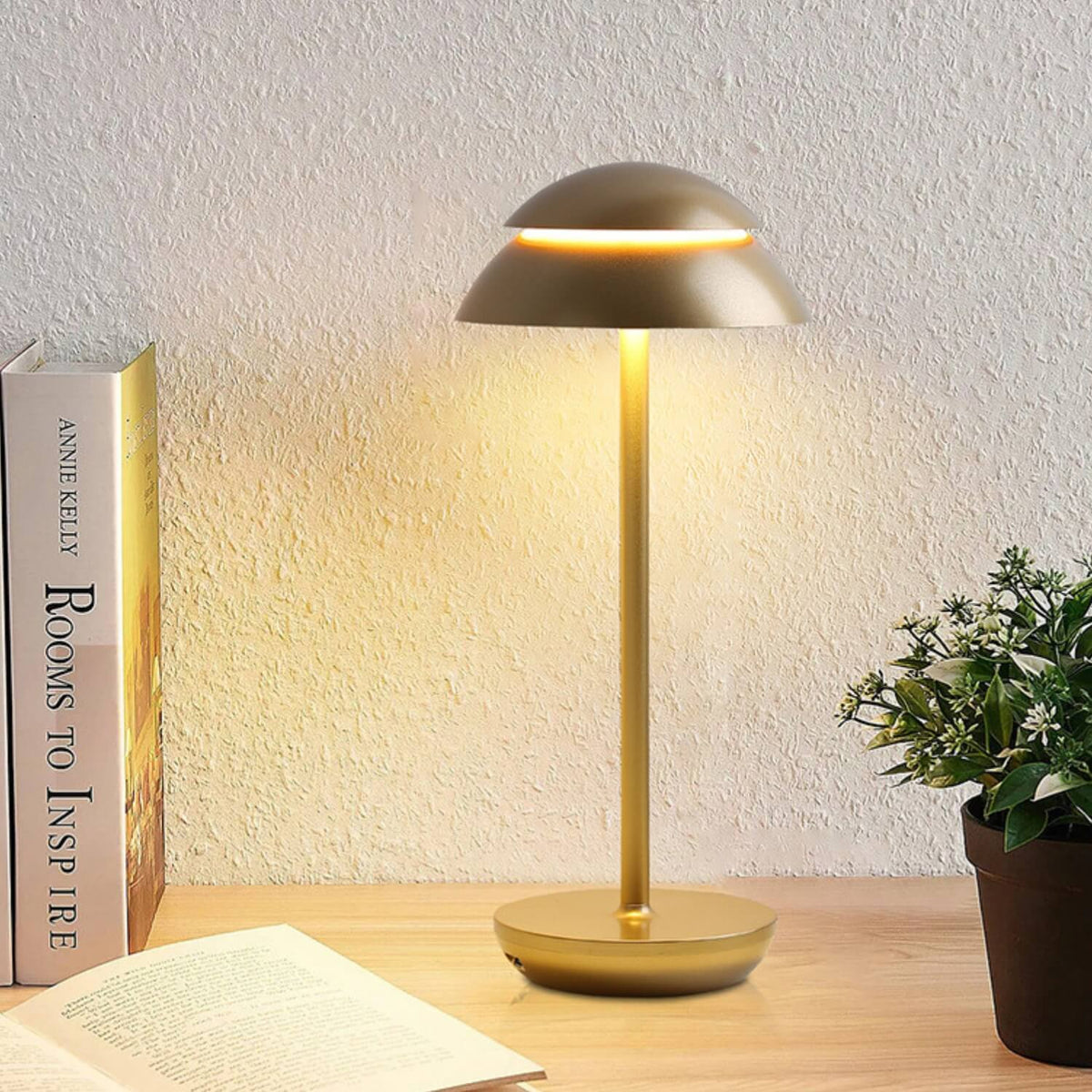 Minimalist Mushroom Shaped Table Lamp for Soft Ambient Lighting
