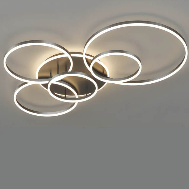 Modern Multi-Ring LED Ceiling Light for Ambient Illumination