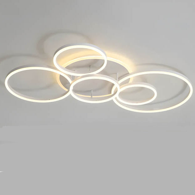 Modern Multi-Ring LED Ceiling Light for Ambient Illumination