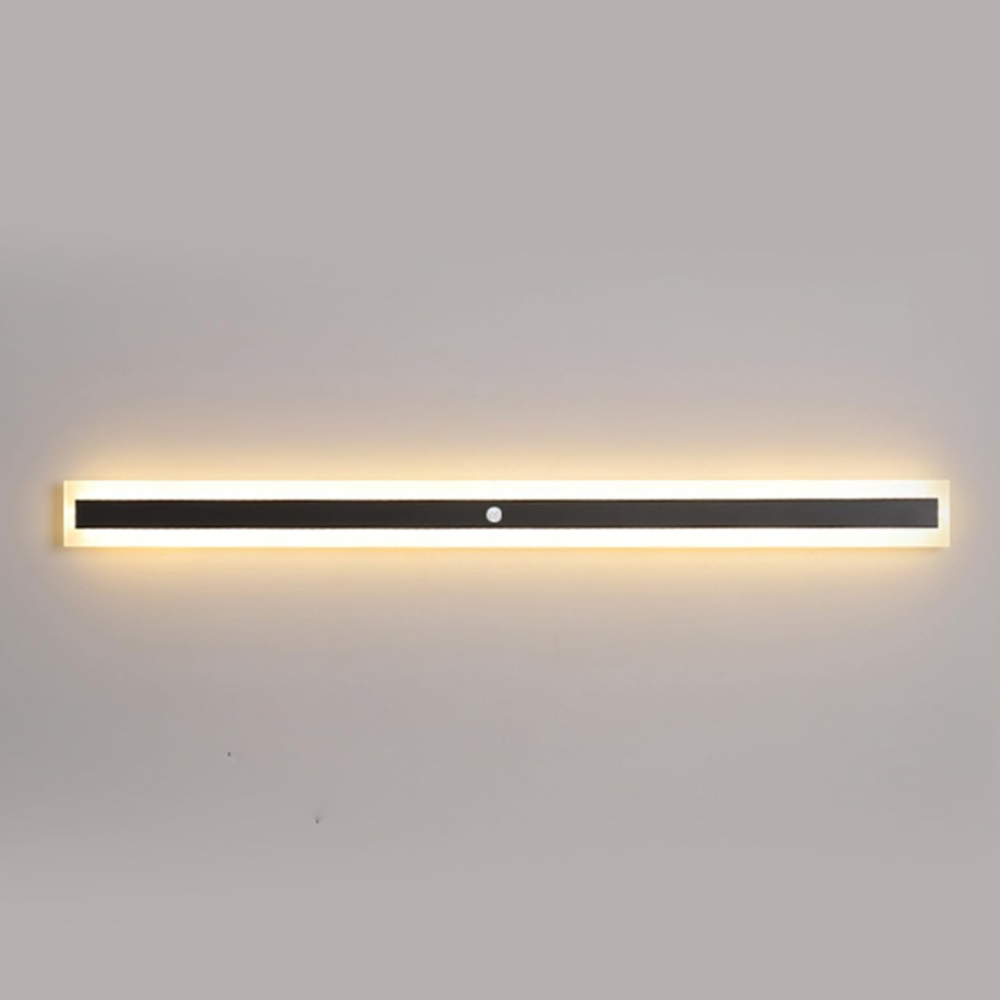 Architectural Vertical LED Wall Light Black Indoor Outdoor Lighting