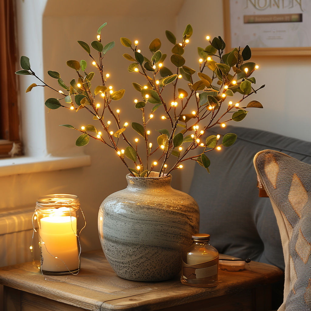 LED Olive Branch Decorative Light for Home Ambient Lighting