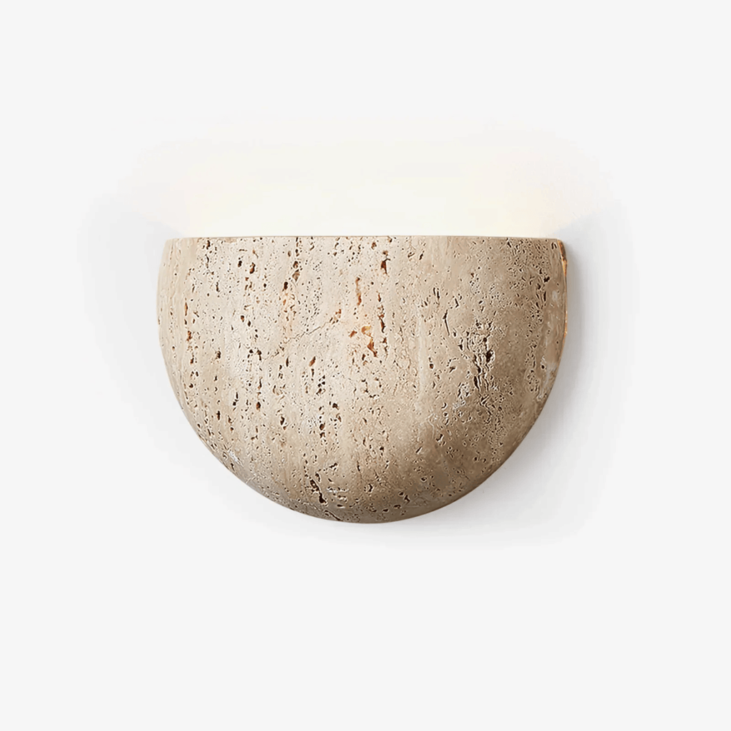 Wabi Sabi Stone Wall Sconce for Indirect Ambient Lighting