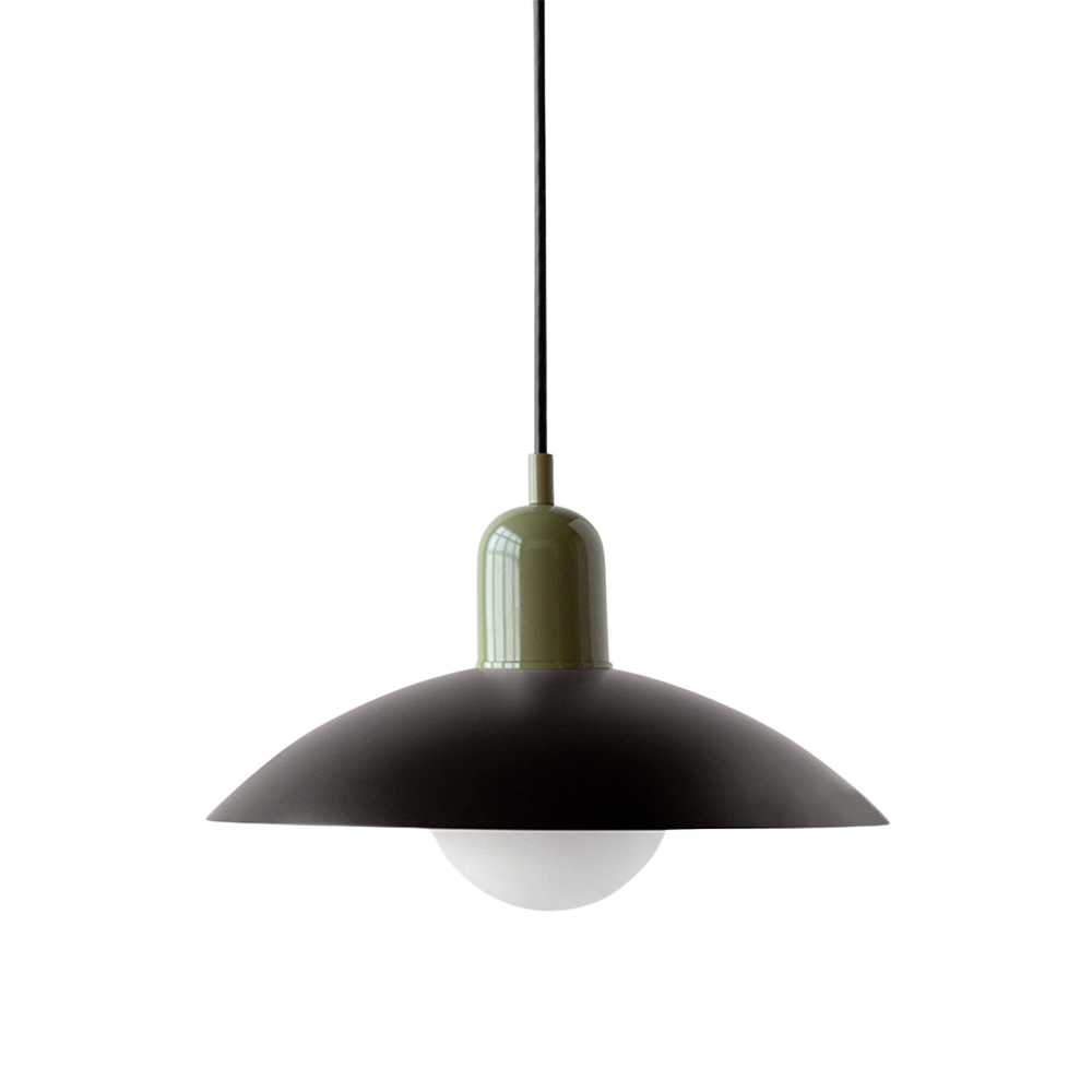 Curved Metal Shade Pendant Ceiling Light for Even Room Lighting