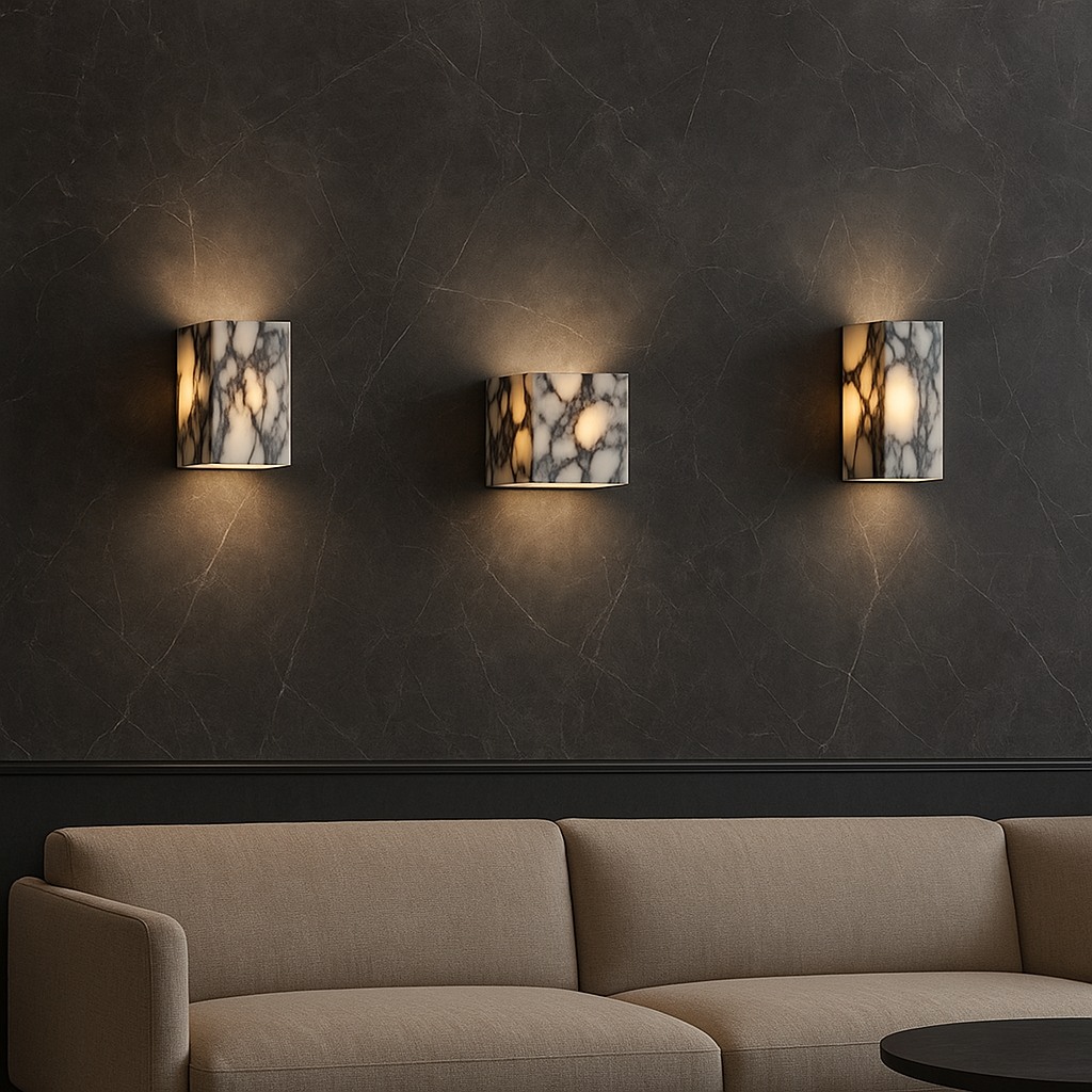 Marble Cube Wall Light for Hallway Bedroom and Living Room Lighting