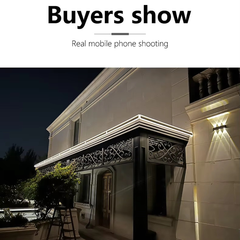 Architectural Vertical LED Wall Light Black Indoor Outdoor Lighting