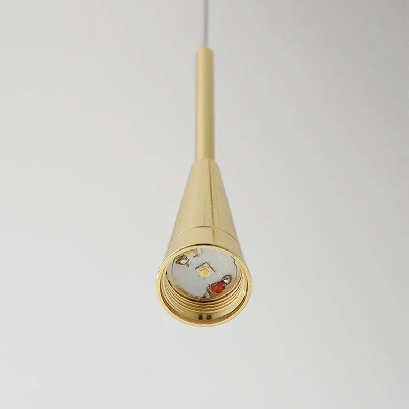 Gold Teardrop Crystal Pendant Light Hanging Fixture for Interior Lighting