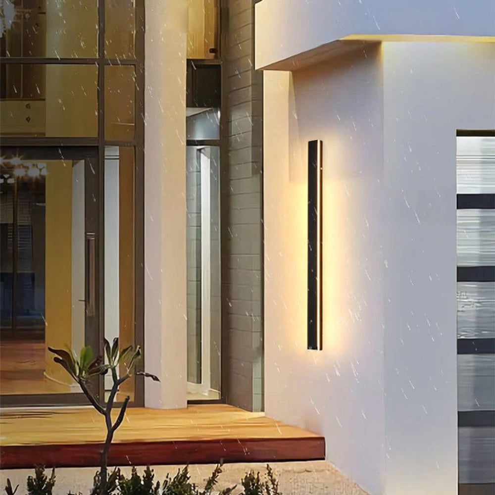 Architectural Vertical LED Wall Light Black Indoor Outdoor Lighting