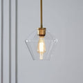 Prism Faceted Crystal Glass Pendant Light for Ambient Lighting