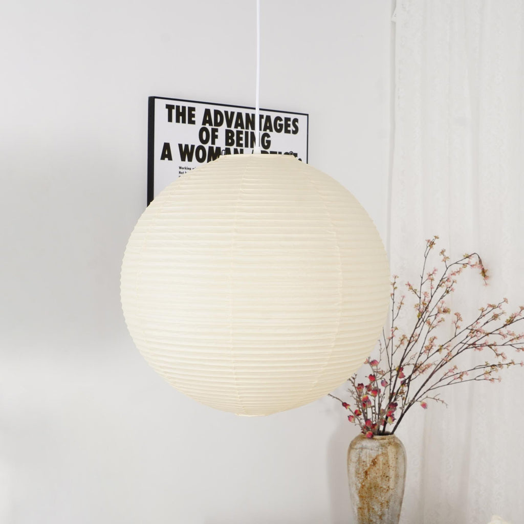 Japanese Inspired Paper Pendant Lamp for Soft Ambient Lighting