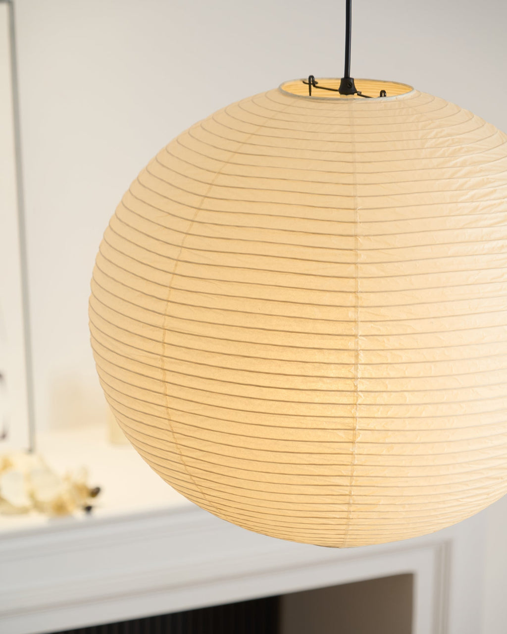 Japanese Inspired Paper Pendant Lamp for Soft Ambient Lighting