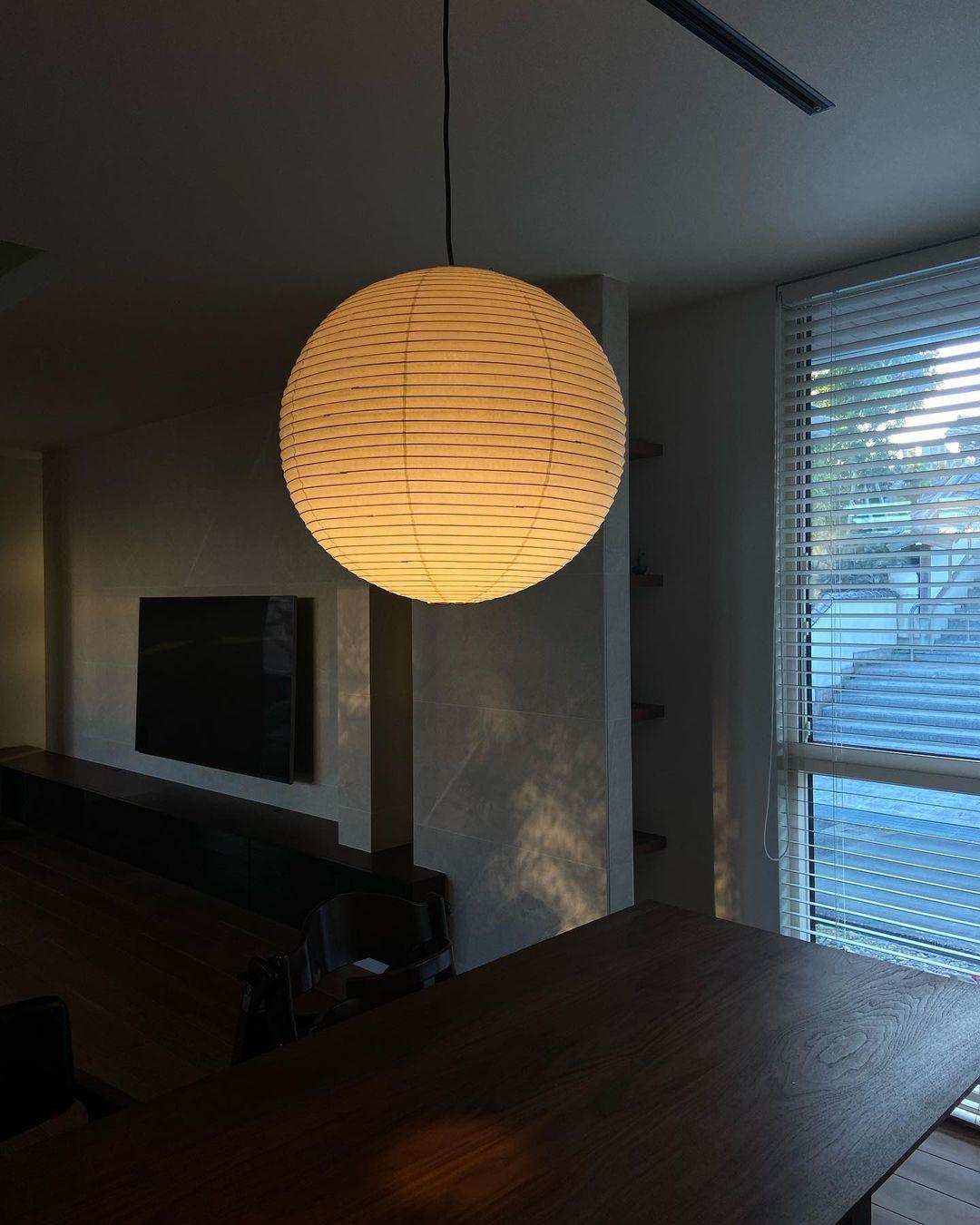 Japanese Inspired Paper Pendant Lamp for Soft Ambient Lighting