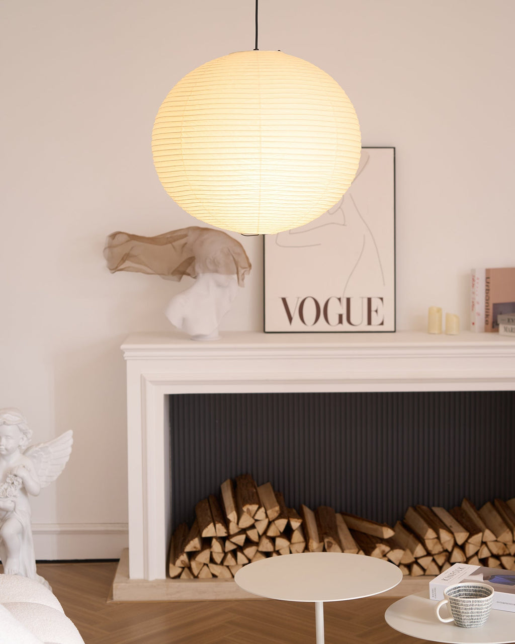 Japanese Inspired Paper Pendant Lamp for Soft Ambient Lighting