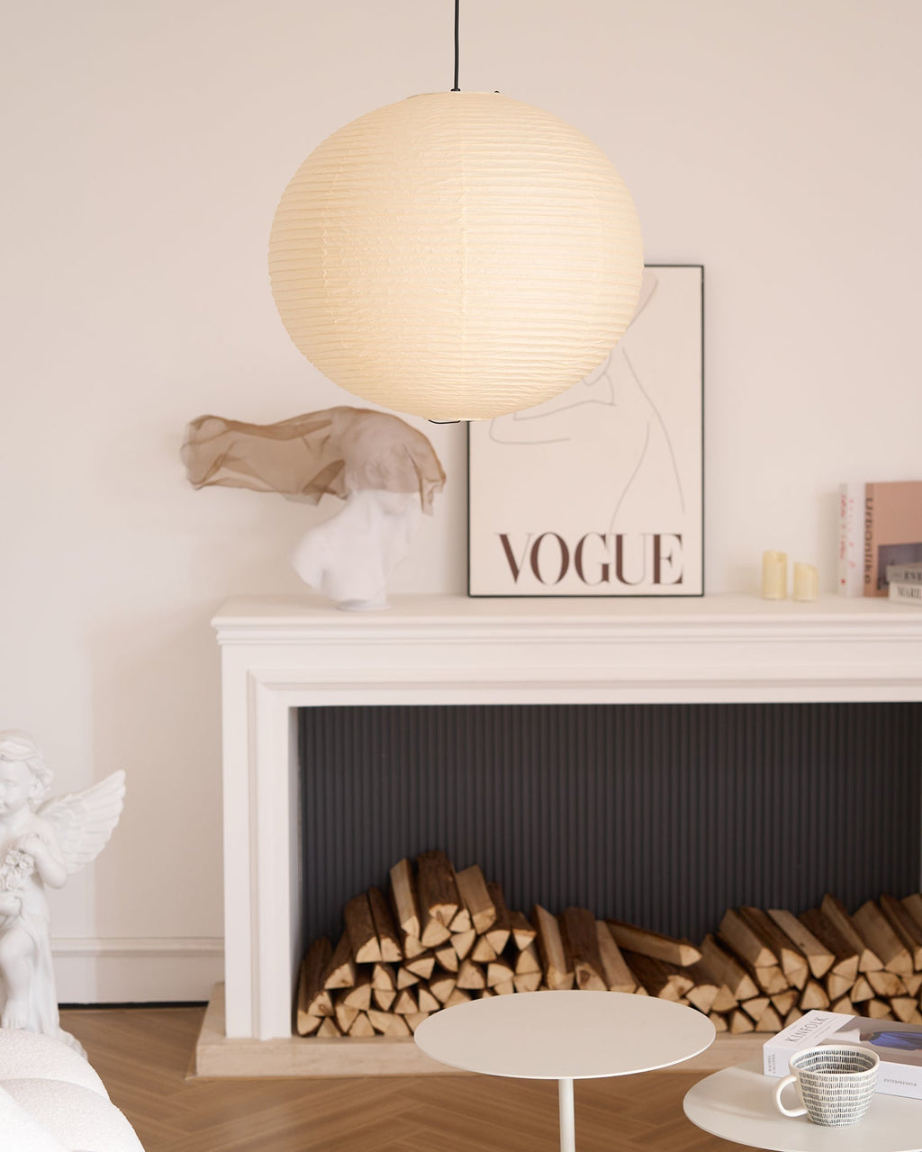 Japanese Inspired Paper Pendant Lamp for Soft Ambient Lighting
