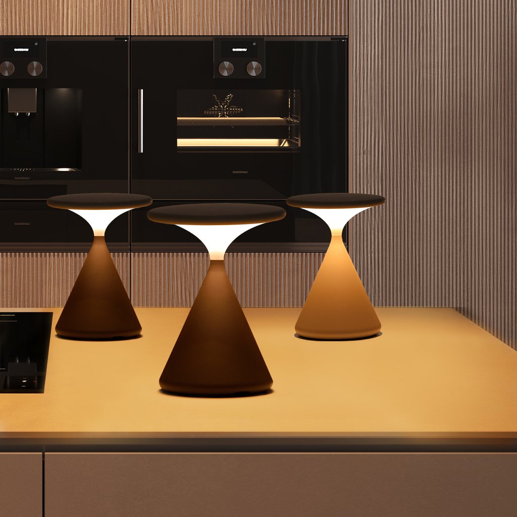 Wireless LED Table Lamp with Touch Dimmer for Ambient Lighting