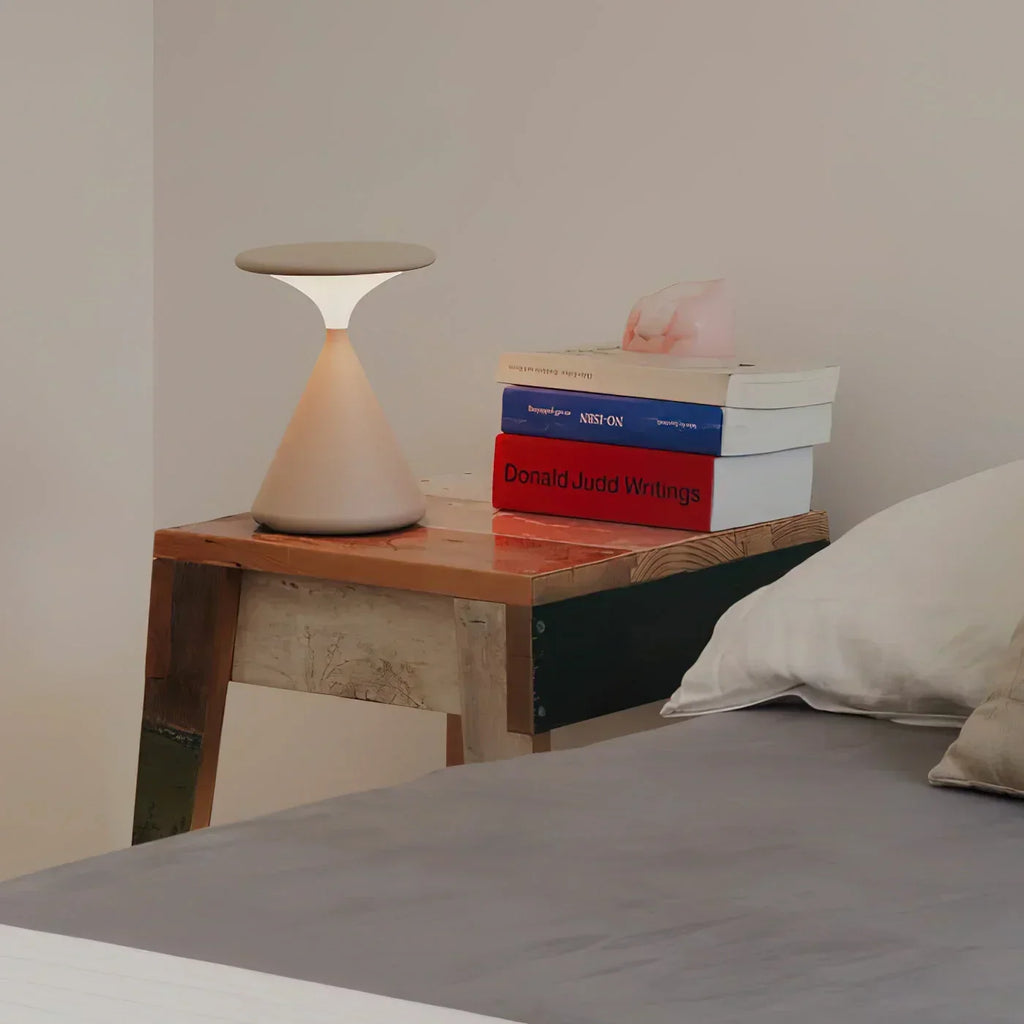 Wireless LED Table Lamp with Touch Dimmer for Ambient Lighting