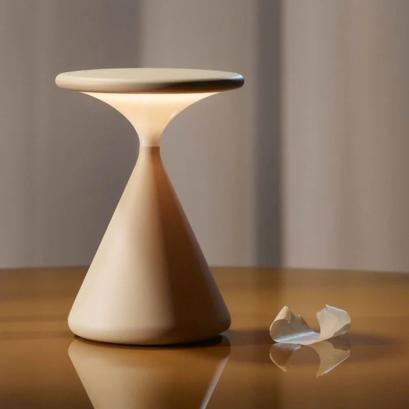 Wireless LED Table Lamp with Touch Dimmer for Ambient Lighting