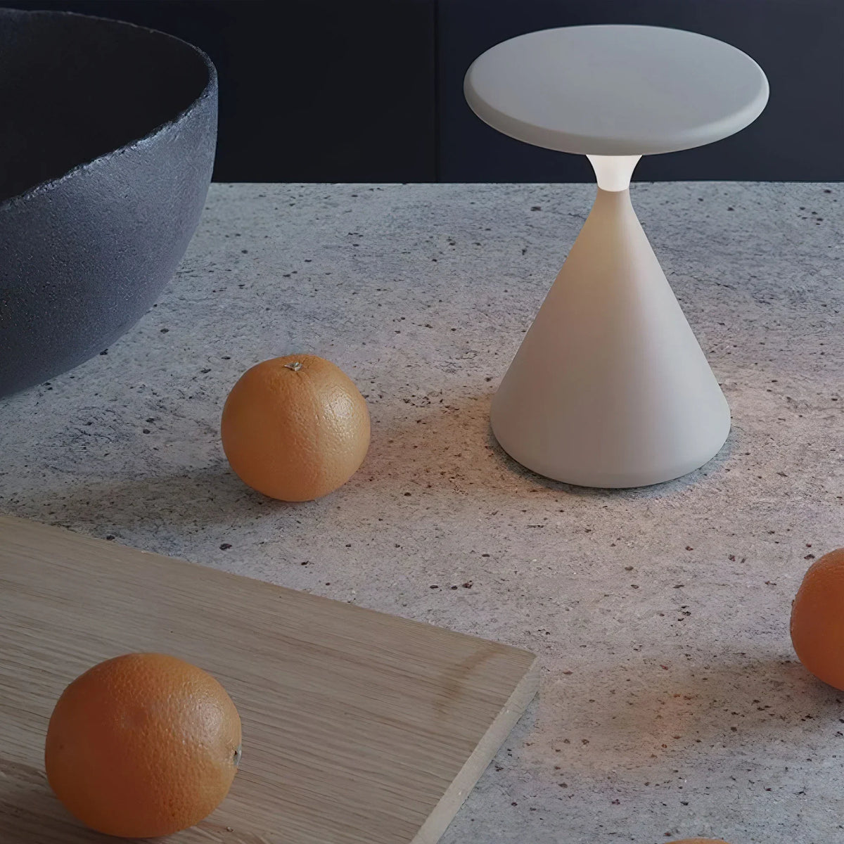 Wireless LED Table Lamp with Touch Dimmer for Ambient Lighting