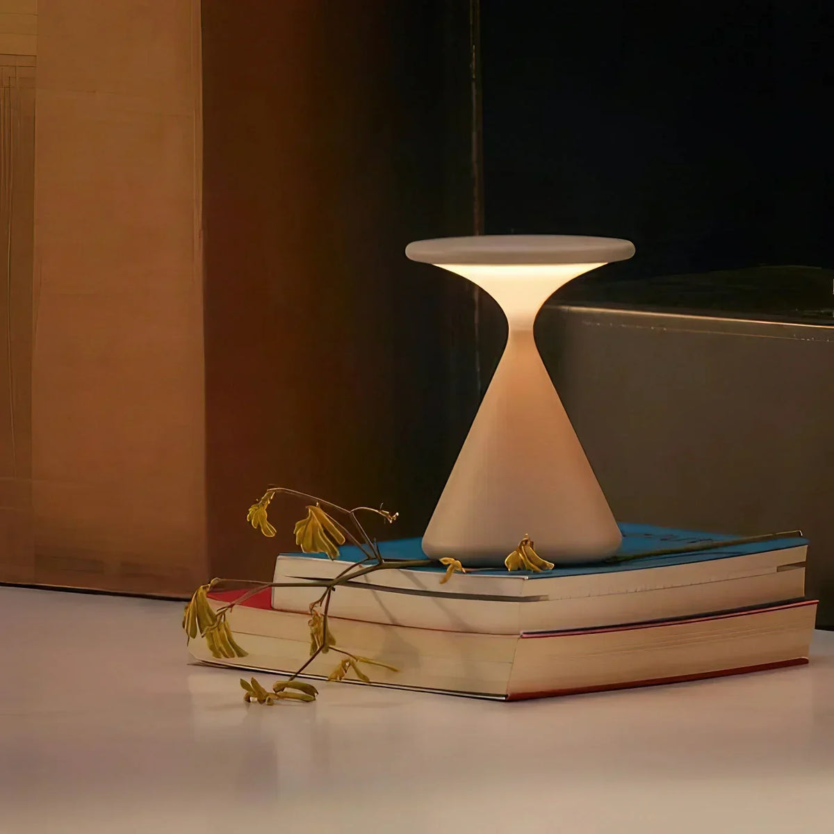 Wireless LED Table Lamp with Touch Dimmer for Ambient Lighting