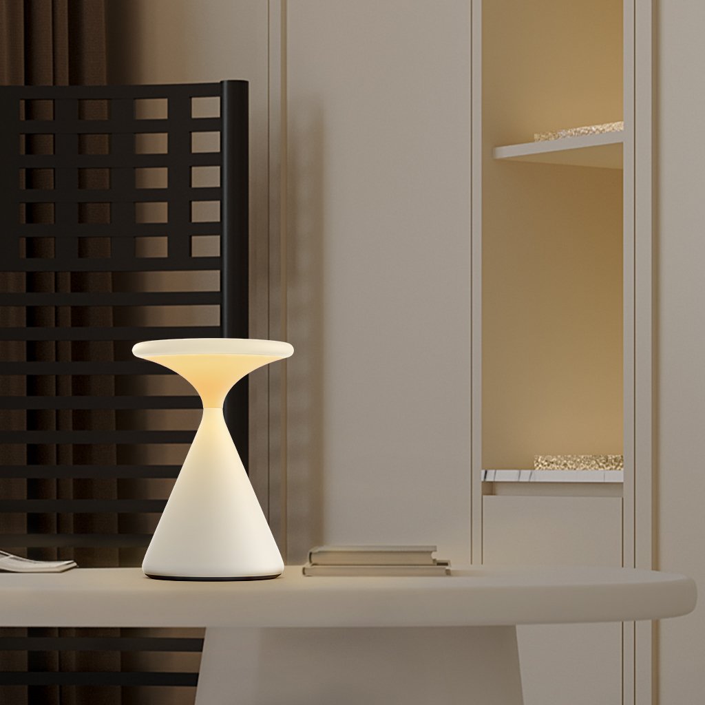 Wireless LED Table Lamp with Touch Dimmer for Ambient Lighting