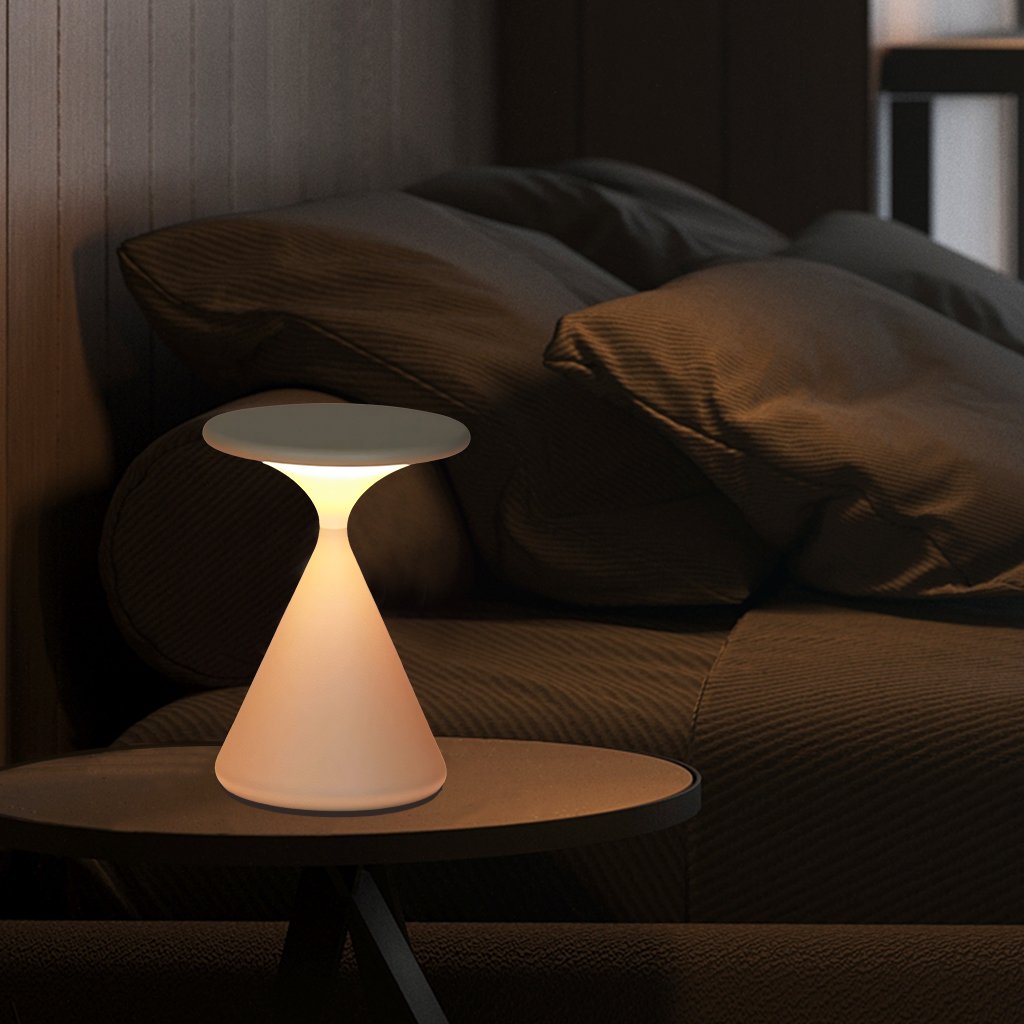 Wireless LED Table Lamp with Touch Dimmer for Ambient Lighting