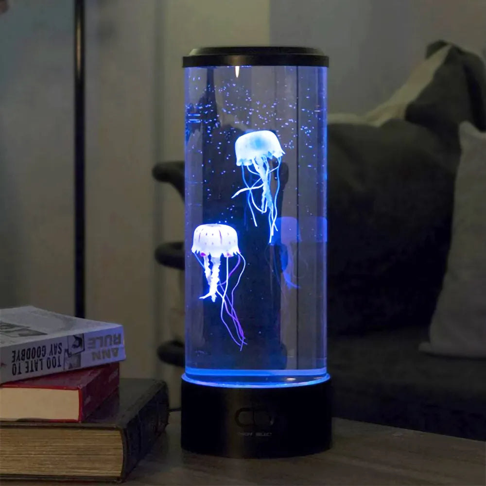 Jellyfish LED Mood Lamp for Calming Ambient Home Lighting