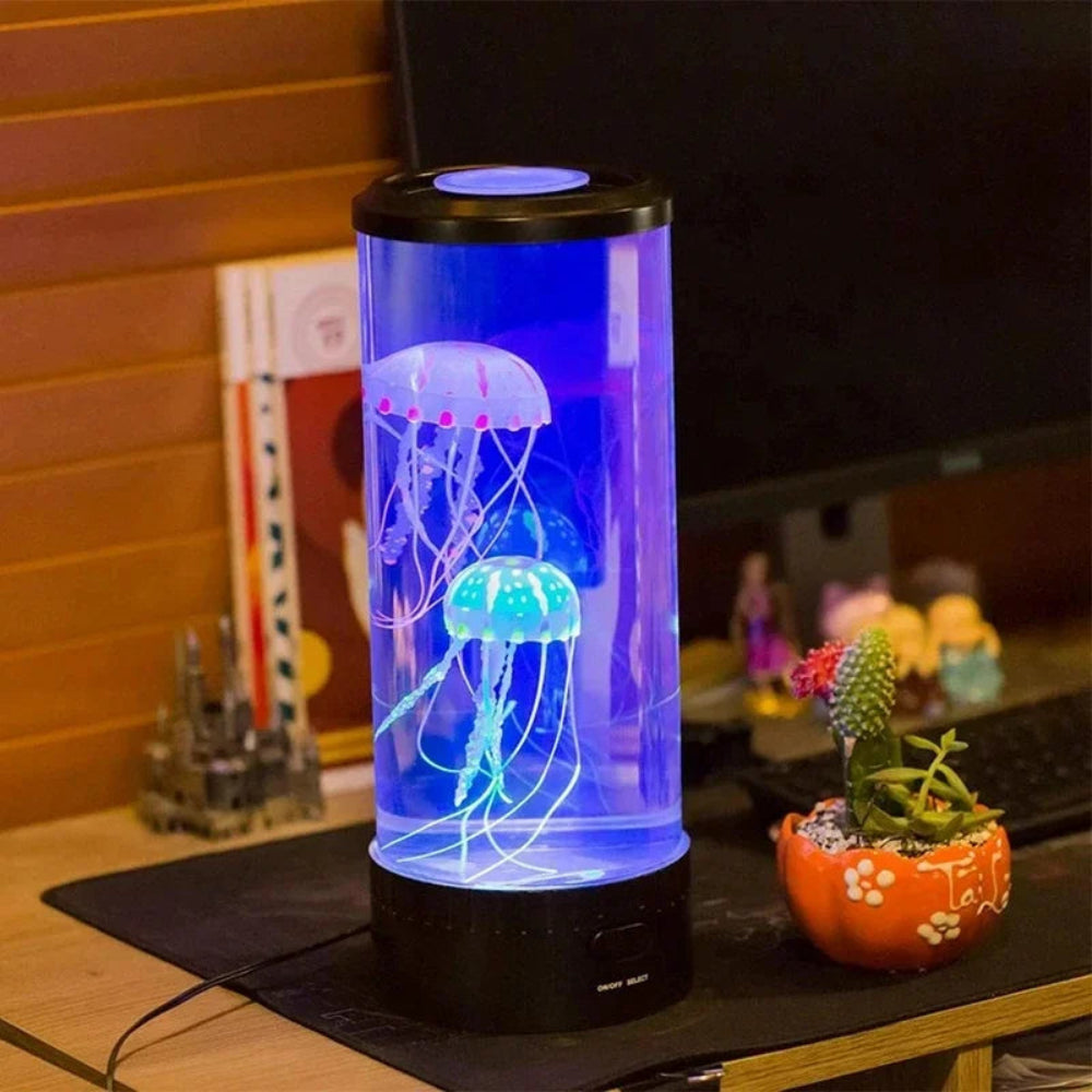 Jellyfish LED Mood Lamp for Calming Ambient Home Lighting