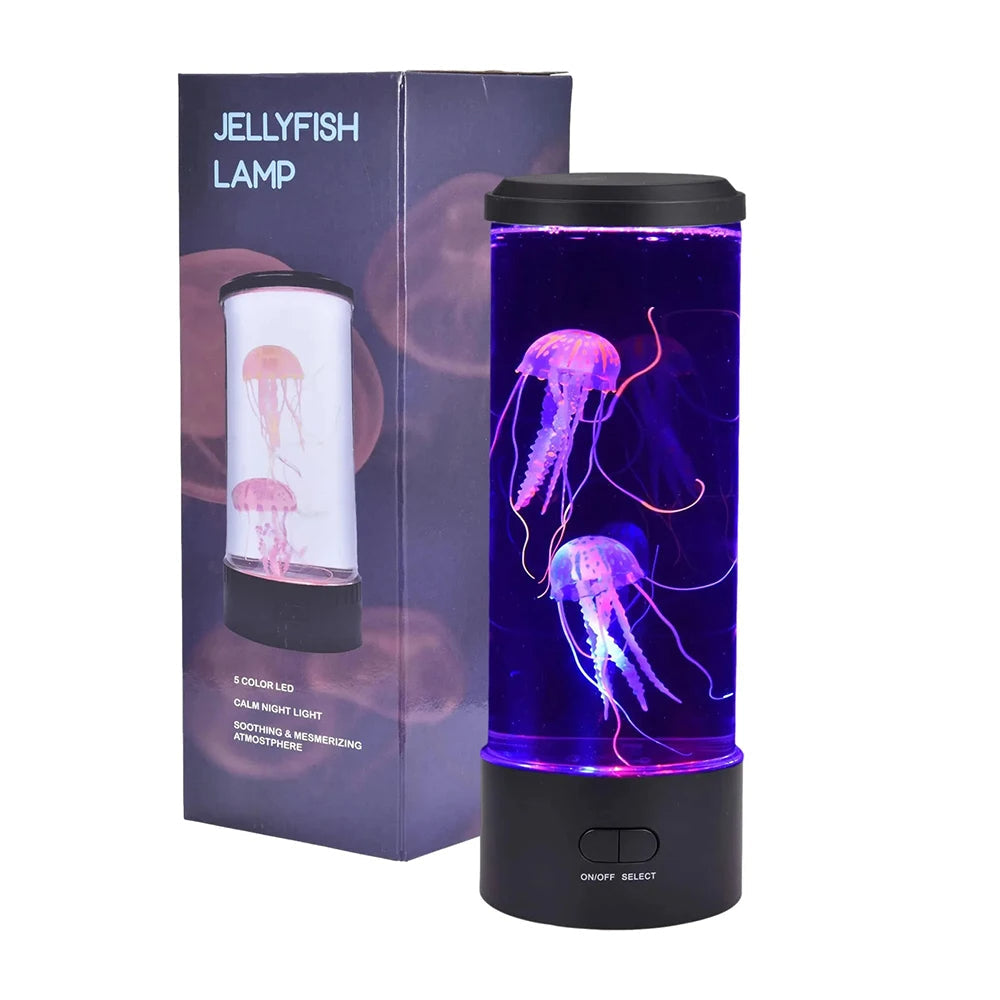 Jellyfish LED Mood Lamp for Calming Ambient Home Lighting