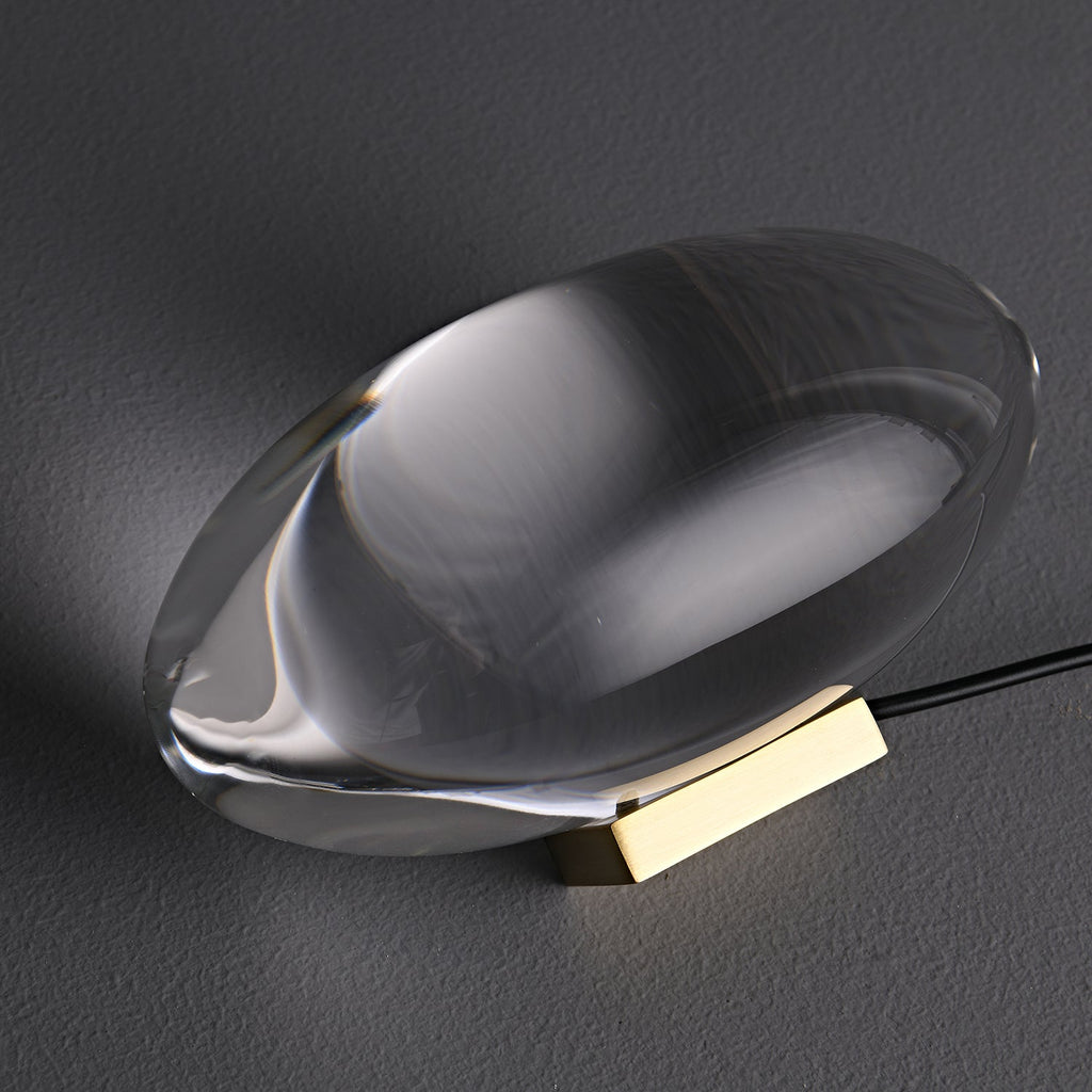 Crystal Glow Mood Table Lamp With Eye Pattern Light Projection