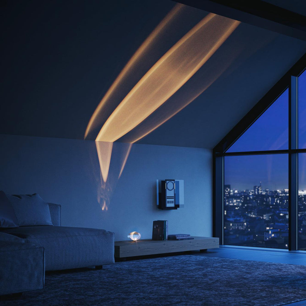 Crystal Glow Mood Table Lamp With Eye Pattern Light Projection