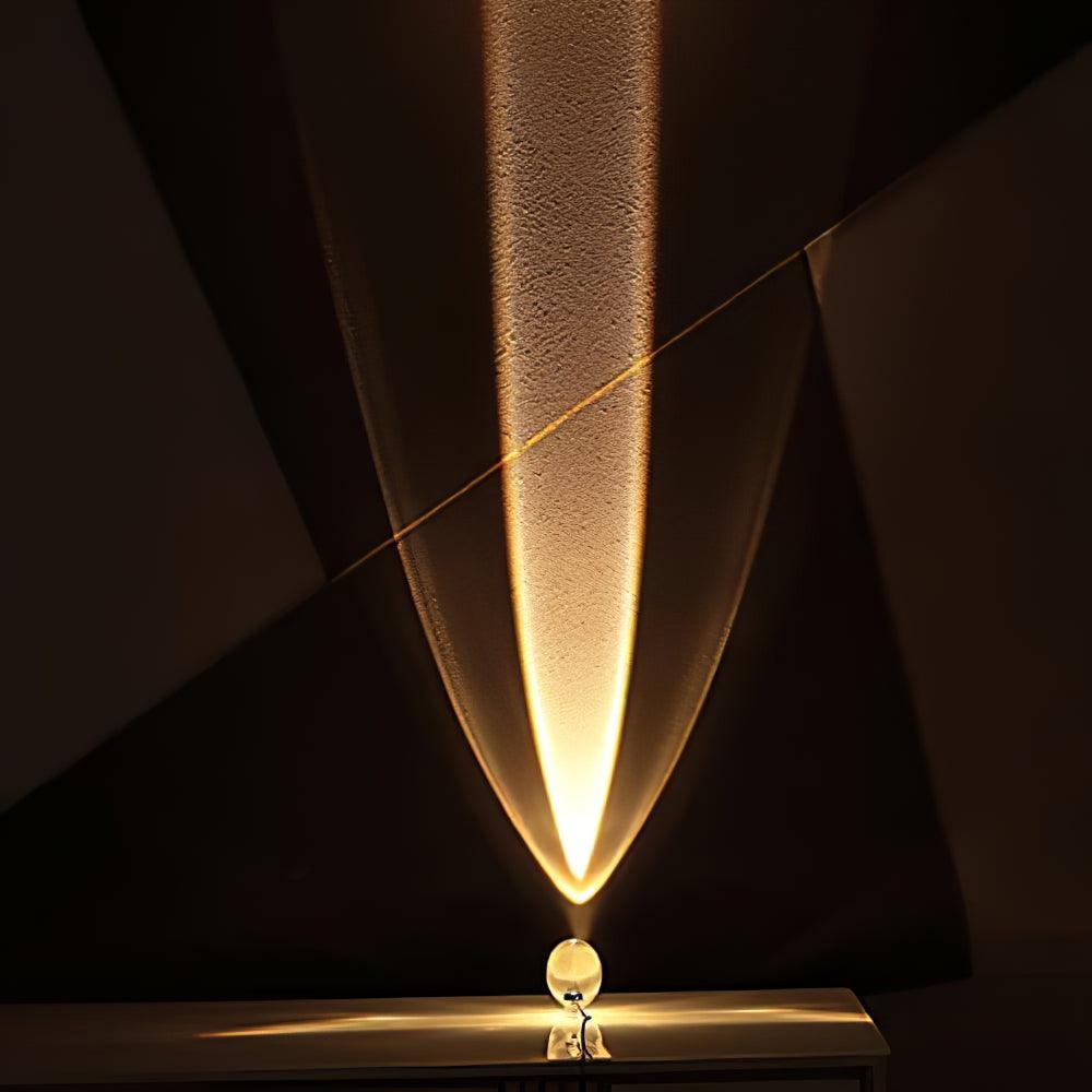 Crystal Glow Mood Table Lamp With Eye Pattern Light Projection