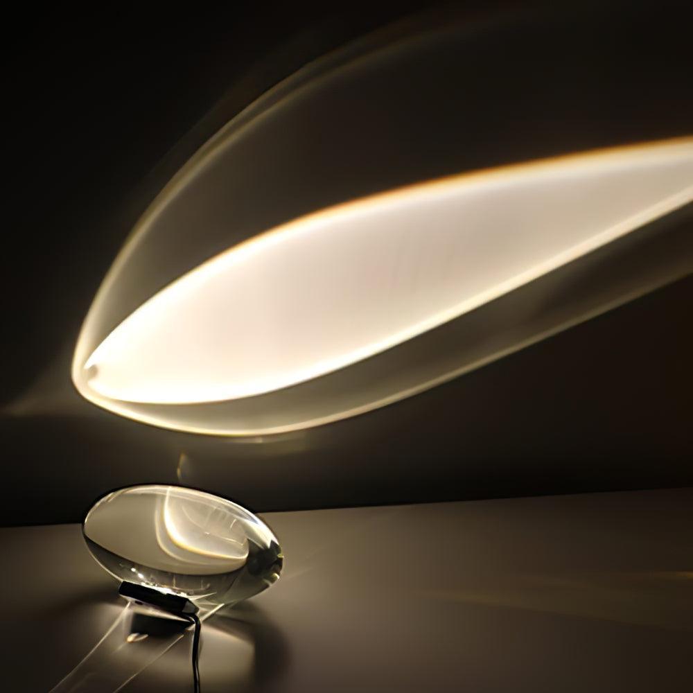 Crystal Glow Mood Table Lamp With Eye Pattern Light Projection