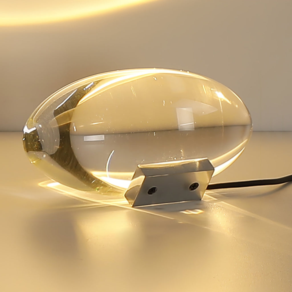 Crystal Glow Mood Table Lamp With Eye Pattern Light Projection