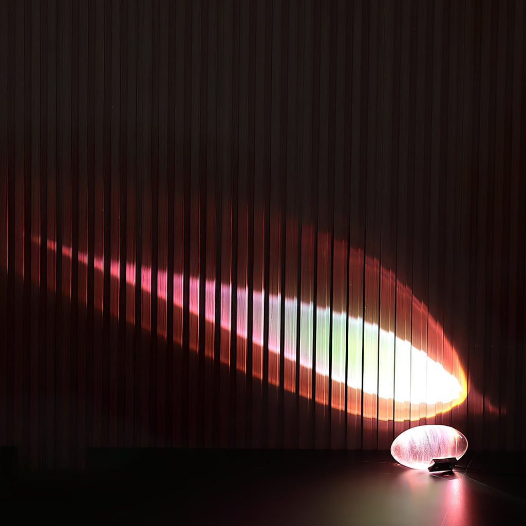 Crystal Glow Mood Table Lamp With Eye Pattern Light Projection
