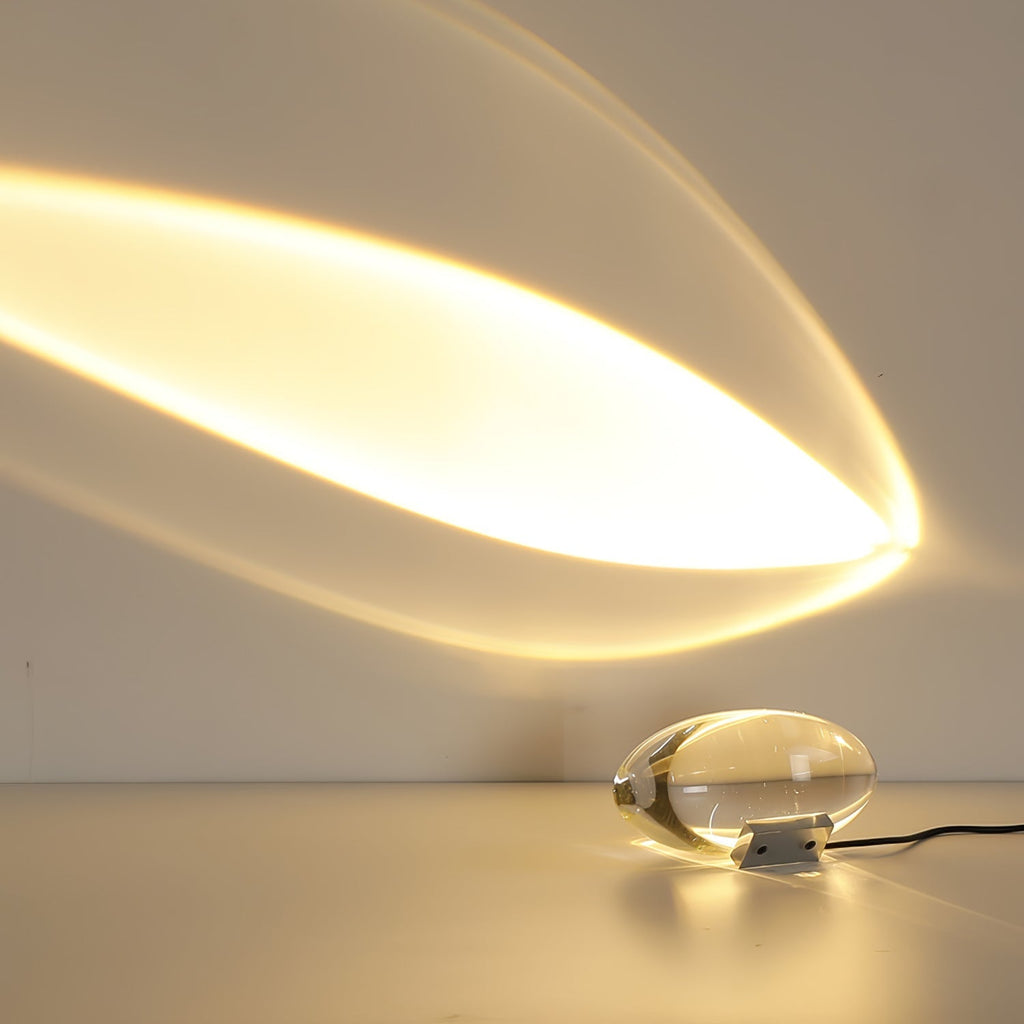 Crystal Glow Mood Table Lamp With Eye Pattern Light Projection