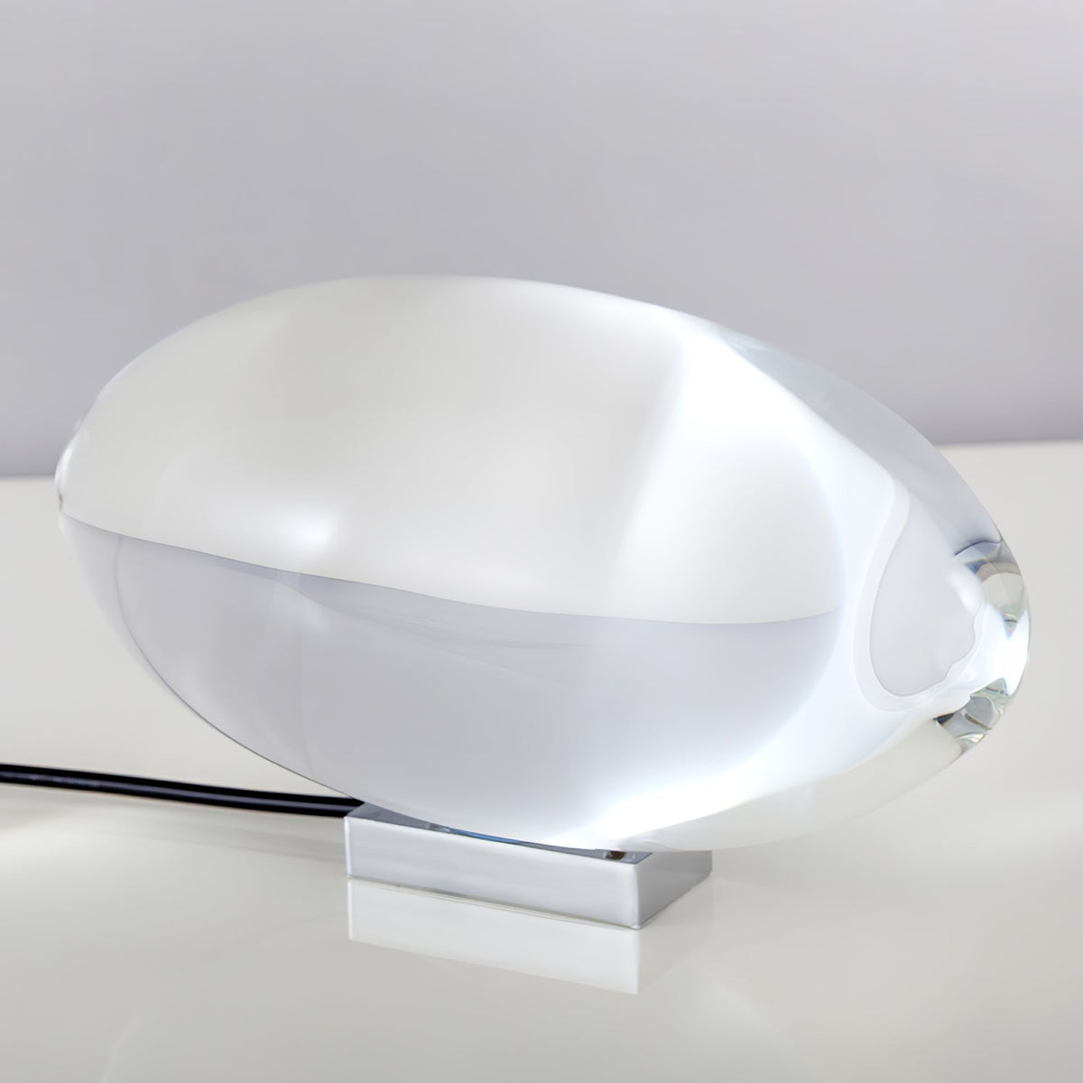 Crystal Glow Mood Table Lamp With Eye Pattern Light Projection