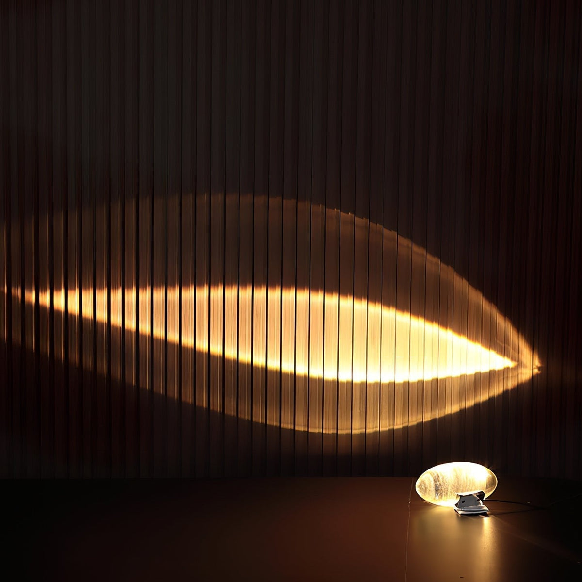 Crystal Glow Mood Table Lamp With Eye Pattern Light Projection