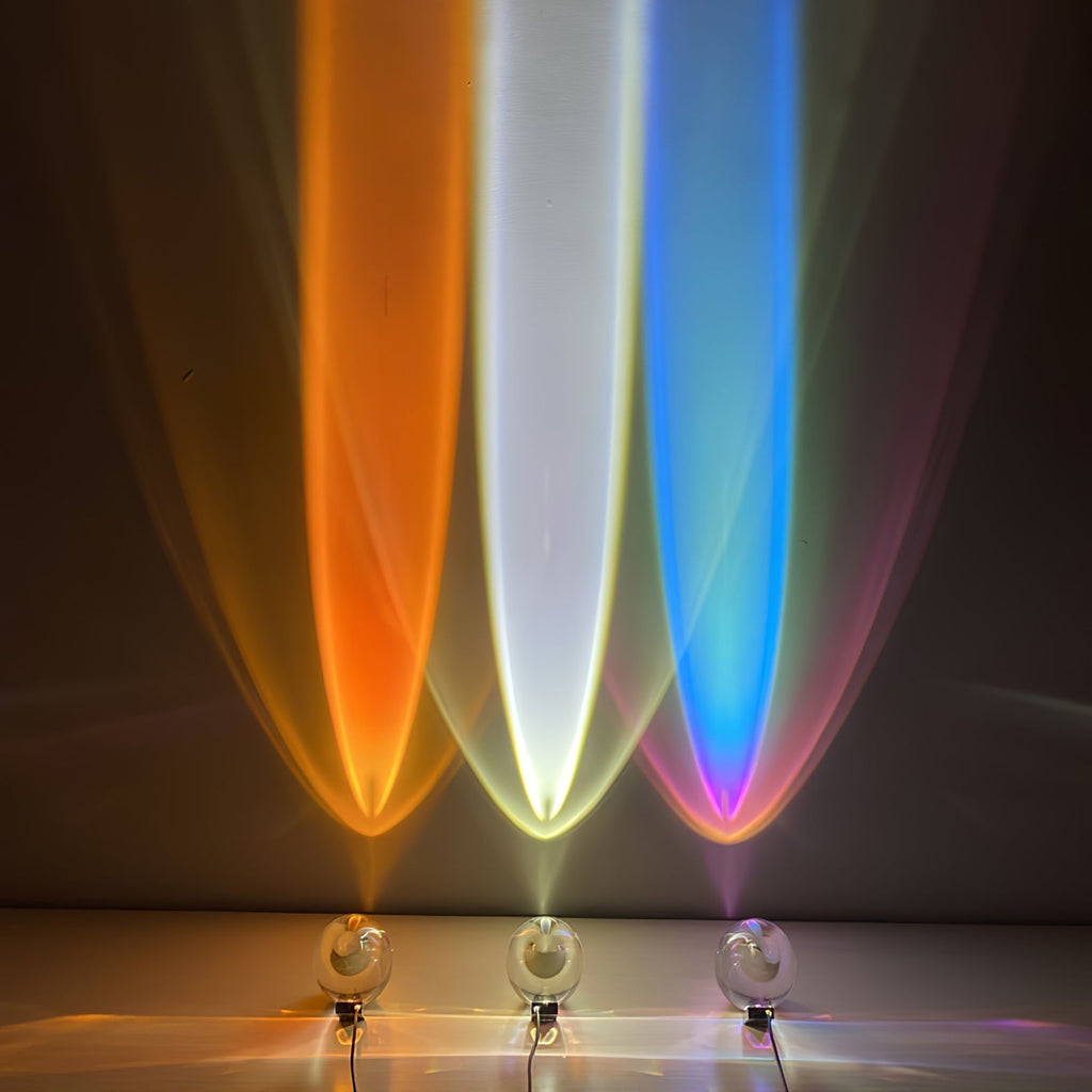Crystal Glow Mood Table Lamp With Eye Pattern Light Projection