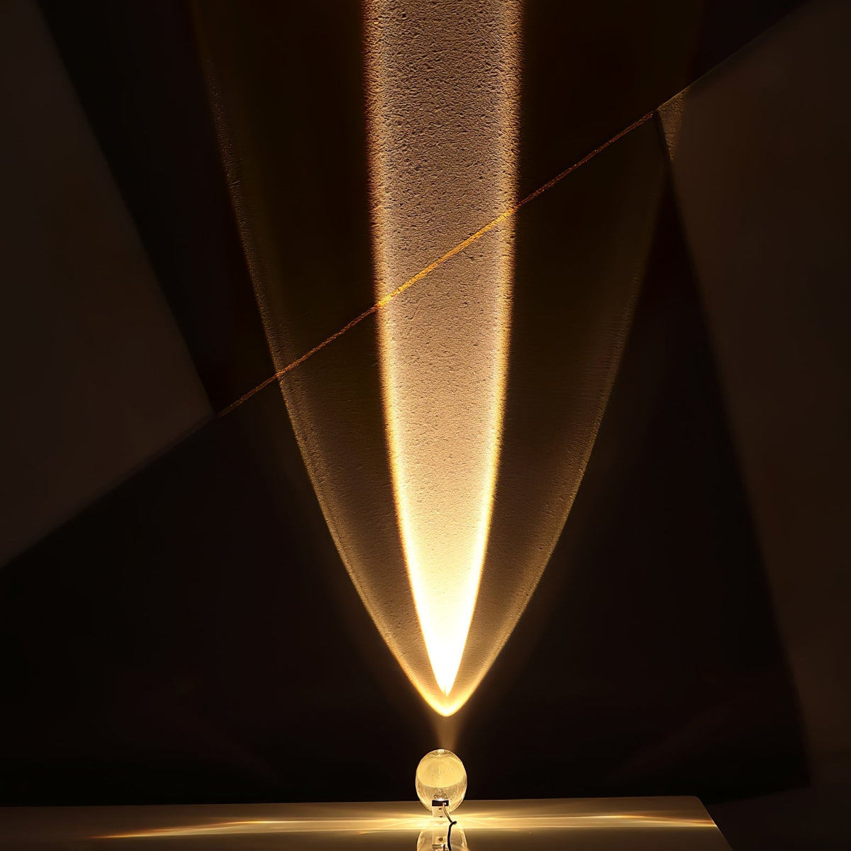 Crystal Glow Mood Table Lamp With Eye Pattern Light Projection