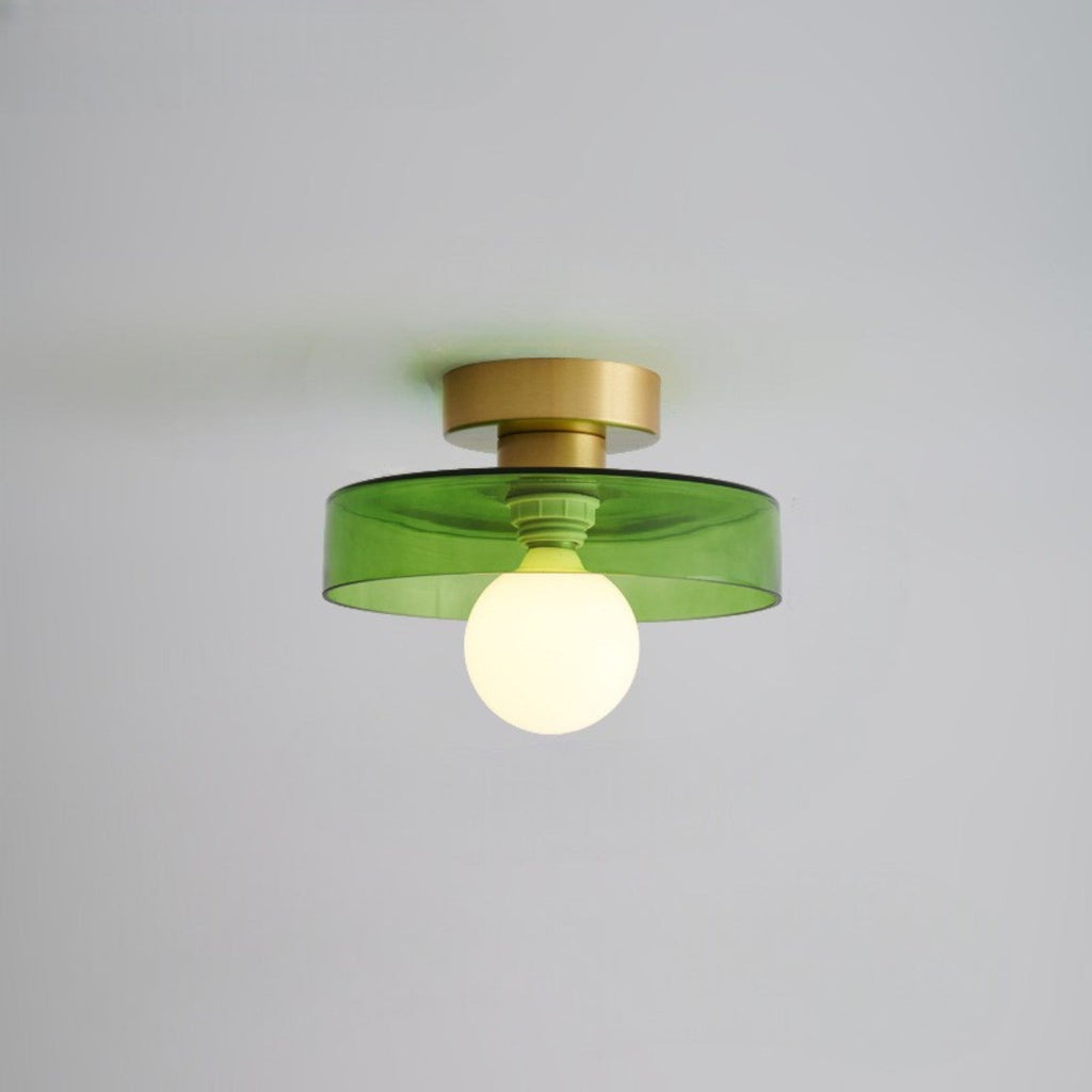 Bauhaus Layered Glass Ceiling Light with Globe for Diffused Illumination