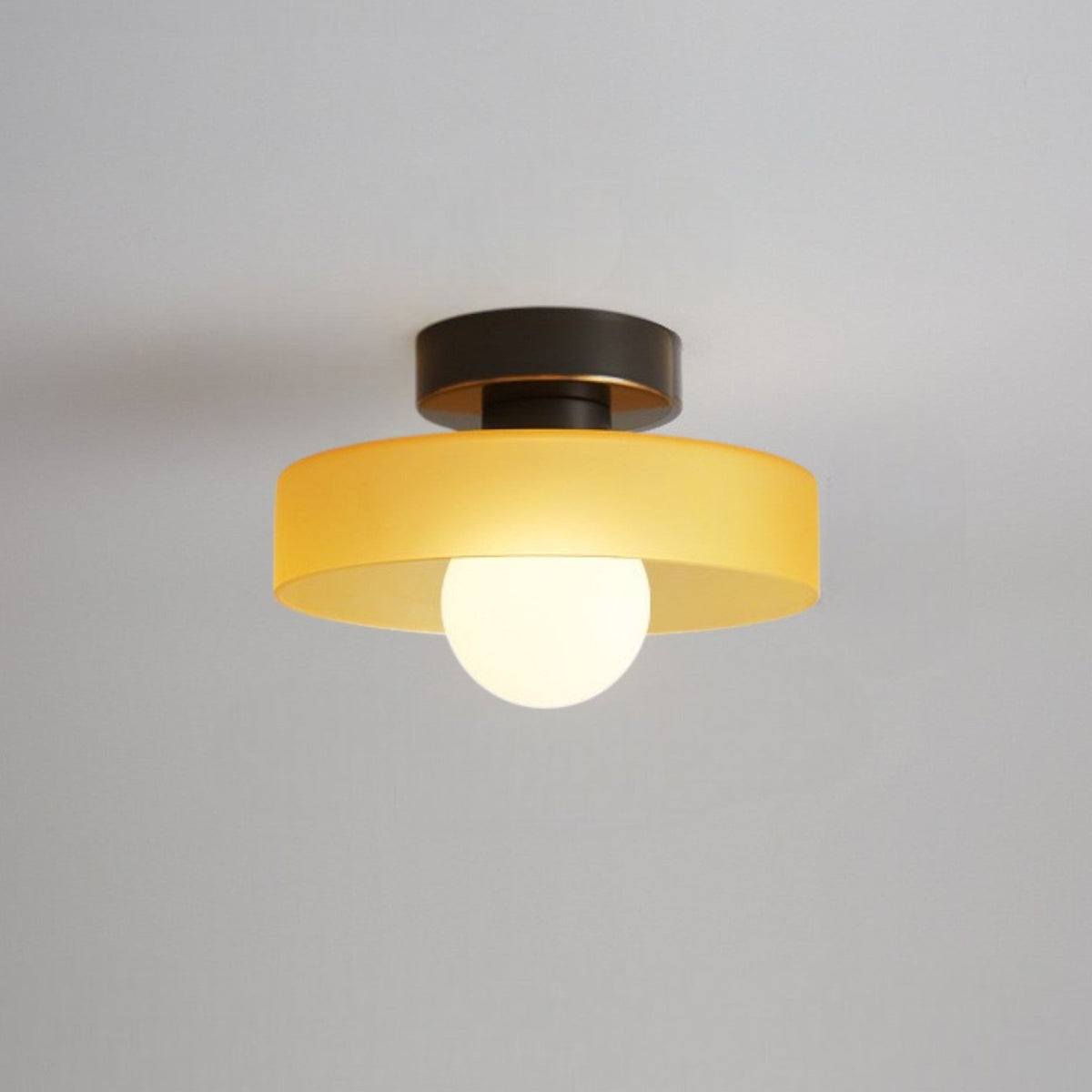 Bauhaus Layered Glass Ceiling Light with Globe for Diffused Illumination