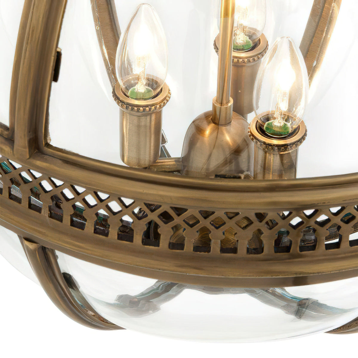 Vintage Glass Globe Pendant Light Industrial Hanging Ceiling Fixture