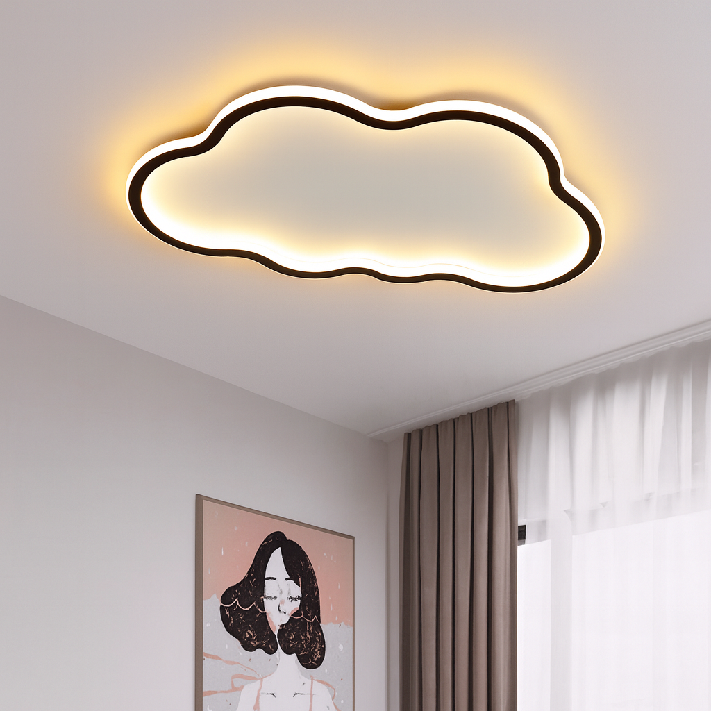 Cloud Shaped LED Ceiling Light for Warm Ambient Lighting
