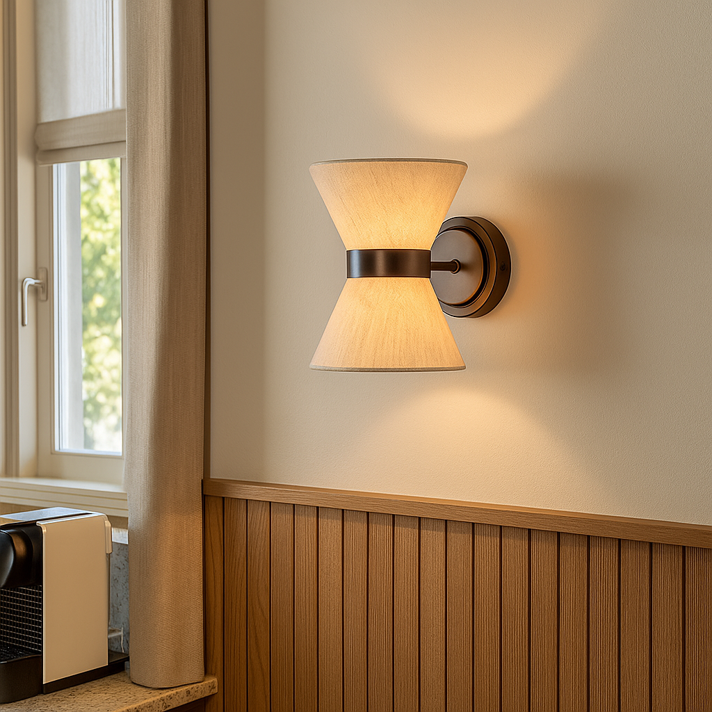 Modern Wabi Sabi Silk Wall Light for Bedroom and Living Room