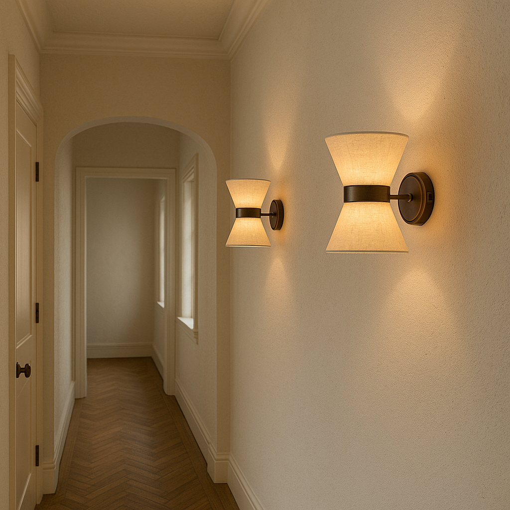 Modern Wabi Sabi Silk Wall Light for Bedroom and Living Room