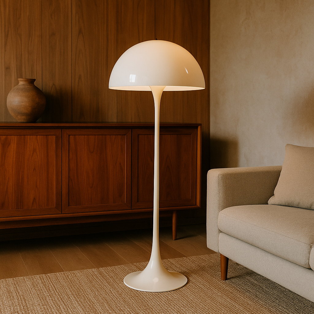 Modern Mushroom Floor Lamp for Ambient Living Room and Bedroom Lighting