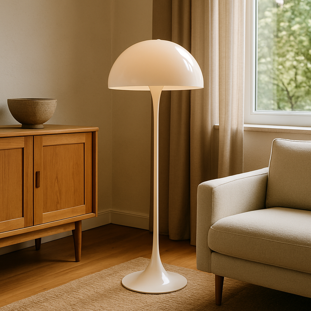 Modern Mushroom Floor Lamp for Ambient Living Room and Bedroom Lighting