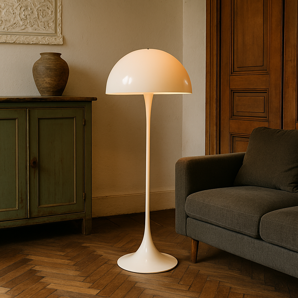 Modern Mushroom Floor Lamp for Ambient Living Room and Bedroom Lighting