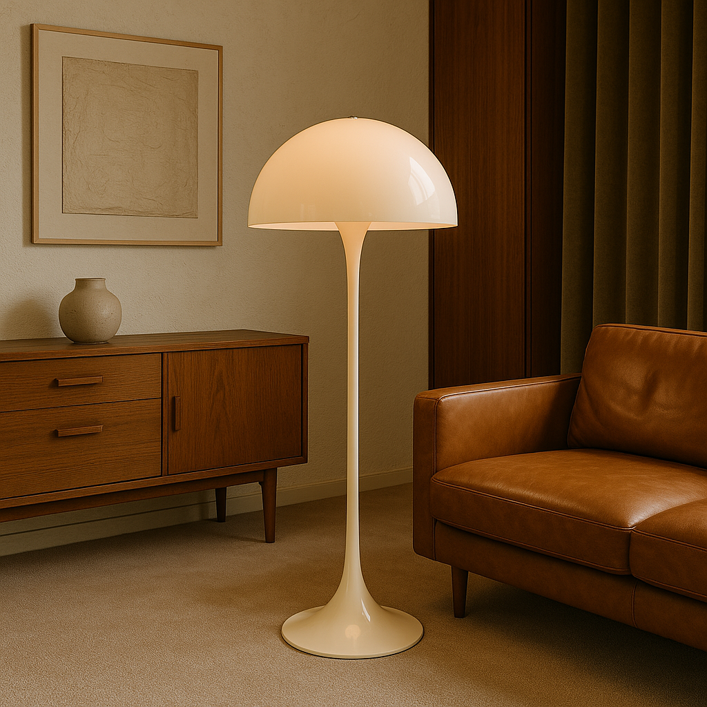 Modern Mushroom Floor Lamp for Ambient Living Room and Bedroom Lighting